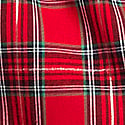 Bright Vermillion/ Deep Forest Plaid