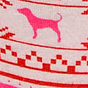 Bright Vermillion Fairisle Print