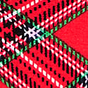 Red Plaid Print with Tis the Season Foil Graphic