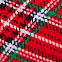 Red Plaid Print with Tis the Season Foil Graphic
