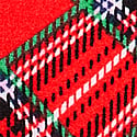 Red Plaid Print with Tis the Season Foil Graphic