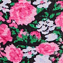 Black Pink Ditsy Floral Print