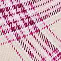 Cream and Pink Plaid Print