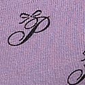 Aster Purple Script P Bow Print