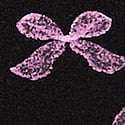 Black Lace Bow Print