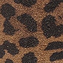 Brown/Leopard Printed Suede