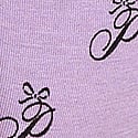 Aster Purple Script P Bow Print