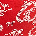 Bright Vermillion Doile Print