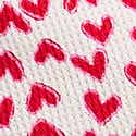 Coconut White W Lipstick Scattered Hearts