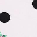 Floral Dot Winter White/Pure Black