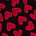 Black & Red Hearts