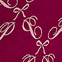 Magenta Rose P Bow Print