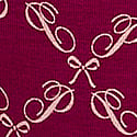 Magenta Rose P Bow Print