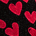 Black & Red Hearts