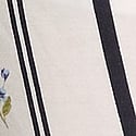Coconut White Floral Stripes