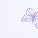 White Butterfly Print