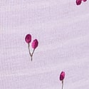 Purple Whisper Stripe Cherry Print