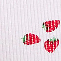 White Strawberry Print