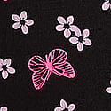 Black Butterfly Hibiscus Print