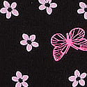 Black Butterfly Hibiscus Print