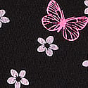Black Butterfly Hibiscus Print