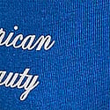 Strong Blue With White Lace And American Beauty Graphic