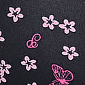 Black Butterfly Hibiscus Print