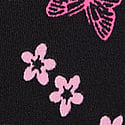 Black Butterfly Hibiscus Print