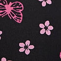 Black Butterfly Hibiscus Print