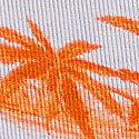 Daring Orange Toile Print