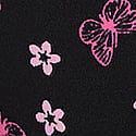 Black Butterfly Hibiscus Print