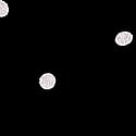 Black Dot P Script Print