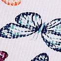 VS White Multi Color Butterfly