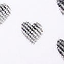 White Heart Print
