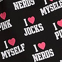 Black "I Heart" Print