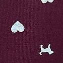Wild Rose Heart & Dog Print