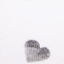 White Heart Print