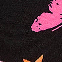 Black PINK Butterfly Dog