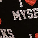 Black with I Heart Jocks