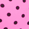 Sizzling Strawberry & Black Dot Print