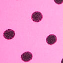 Sizzling Strawberry & Black Dot Print