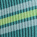 Teal/Green Stripe Print