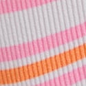 Pink/Orange Stripe Print