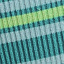 Teal/Green Stripe Print