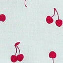 Spray Blue & Red Cherries Print
