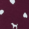 Wild Rose Heart & Dog Print