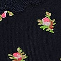 Noir Navy Rose Print