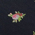 Noir Navy Rose Print