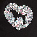 Pure Black Sequins