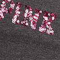 Charcoal Heather With Sequins